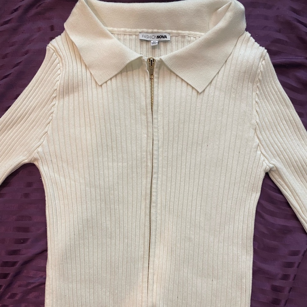 Two Way Zip Sweater - Picture 3 of 3